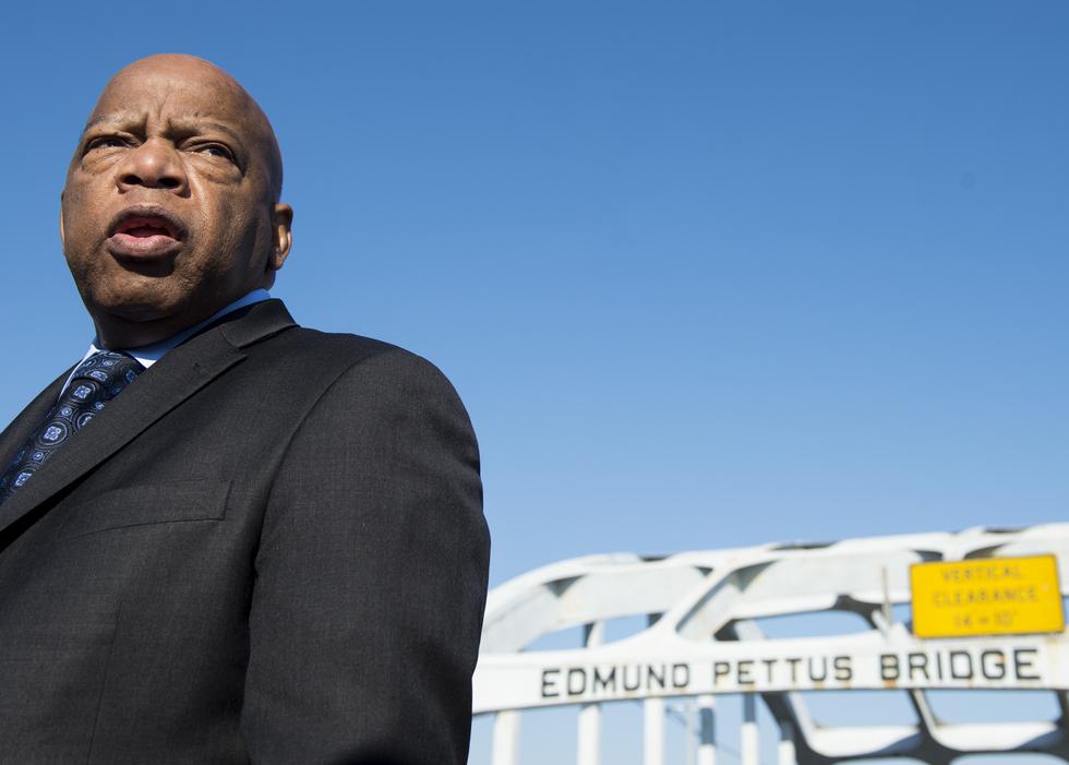 john lewis preaching to chickens