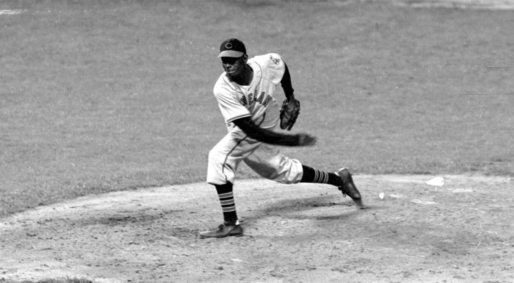 Satchel Paige, the ageless right-handed pitching star, returns to