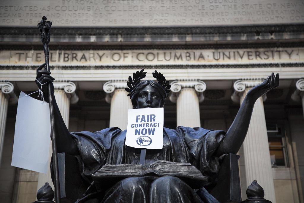 As Columbia's Endowment Grows to $14 Billion, Student Workers Demand Living  Wage