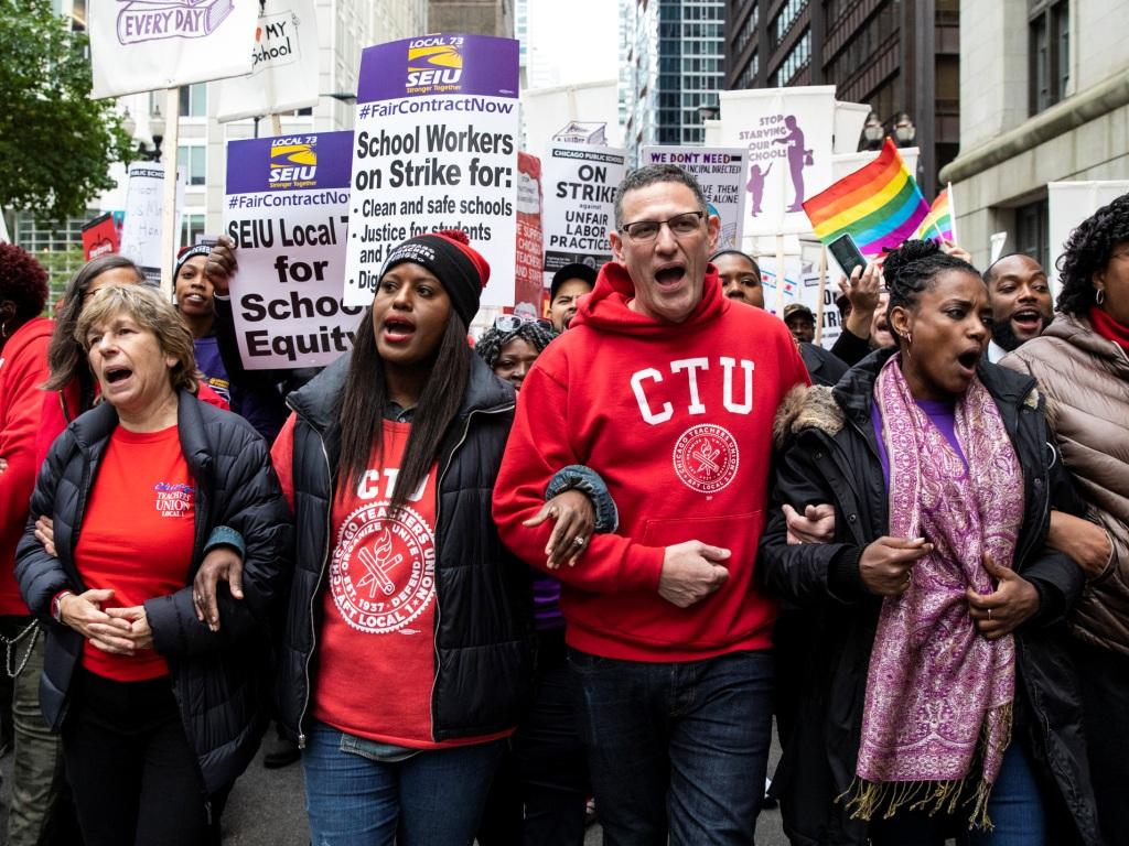 Chicago Teachers and Staff Walk Out for Community Needs - The American ...